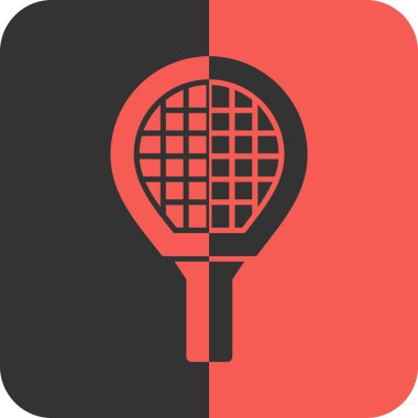 Kırmızı tenis ikonunun vektör çizimi
