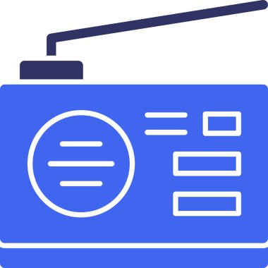 radyo simgesi vektör illüstrasyonu