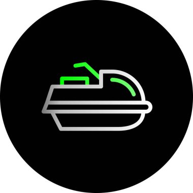 Eşsiz gemi vektör simgesi