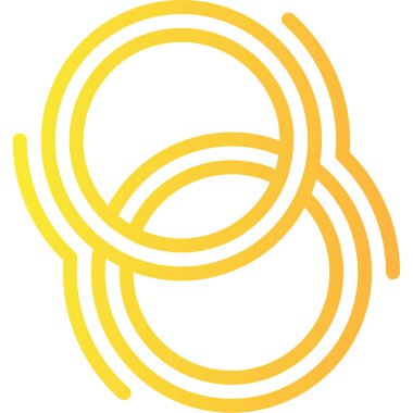 Sarı bir simgenin vektör illüstrasyonu