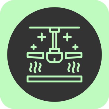 Klima simgesi, basit tasarım