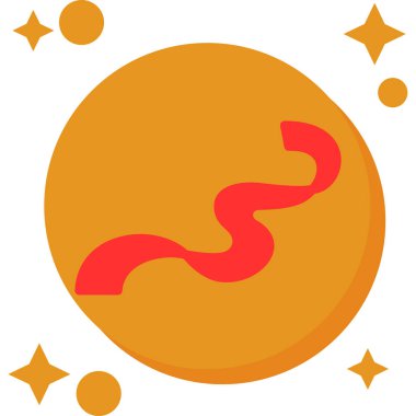 Web için bir çizgi film simgesinin vektör çizimi