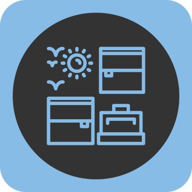 iş simgesi vektör illüstrasyonu