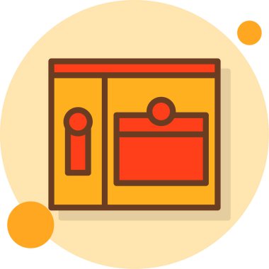 kutu simgesi vektör illüstrasyonu