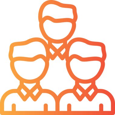 Topluluk simgesi, vektör illüstrasyonu