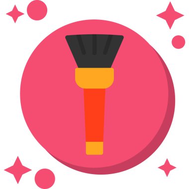 Güzellik makyaj simgesi düz stil