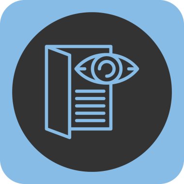 Göz simgesinin vektör illüstrasyonu