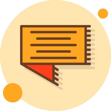 Belge. Web simgesi basit illüstrasyon