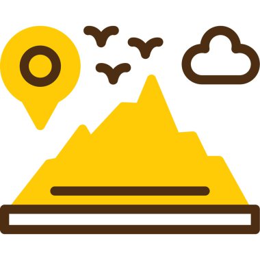 konumu simgesi harita, illüstrasyon vektör