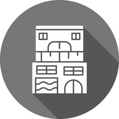 Bina. Web simgesi basit tasarım