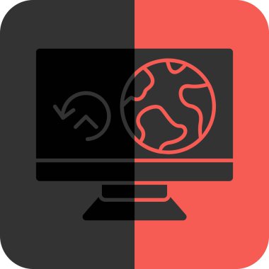 İnternet web simgesi, vektör illüstrasyon tasarımı