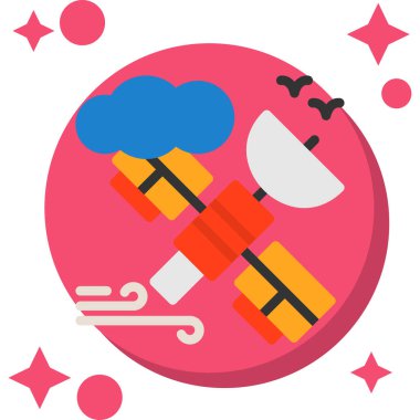 Güzellik ve moda simgeleri koleksiyonunun vektör illüstrasyonu