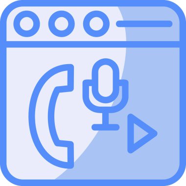 Konuşmacı. Web simgesi basit tasarım