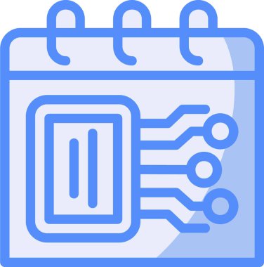 Takvim simgesi, vektör illüstrasyonu basit tasarım