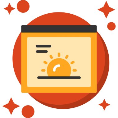 Bir dizüstü bilgisayar simgesinin vektör illüstrasyonu