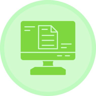 Bilgisayar. Web simgesi basit illüstrasyon