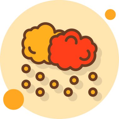 Bulut. Web simgesi basit illüstrasyon