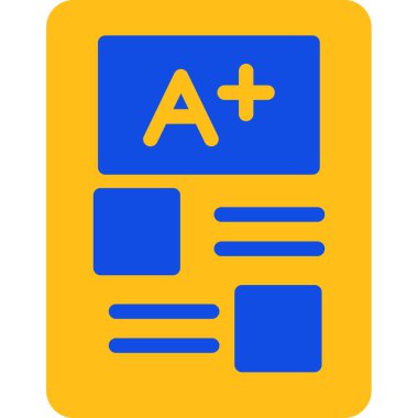 Sınav web simgesi vektör illüstrasyonu