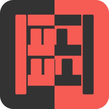 Outline tarzında mimari yapı evi simgesi