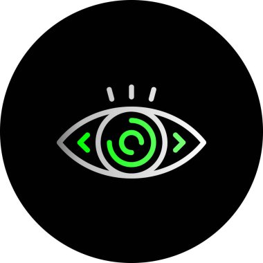 Moda stili izole edilmiş arkaplanda göz simgesi