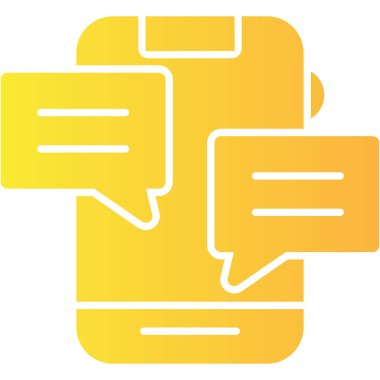 sohbet baloncuğu simgesi, ana hat vektörü