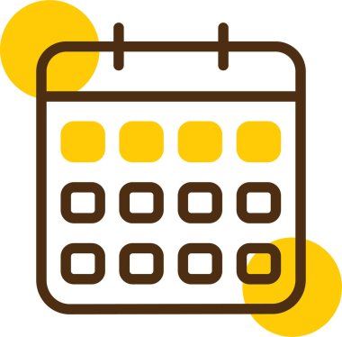 Takvim. Web simgesi basit illüstrasyon