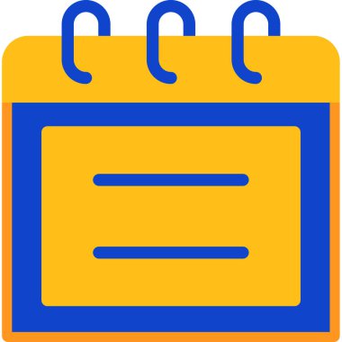 Takvim. Web simgesi basit illüstrasyon