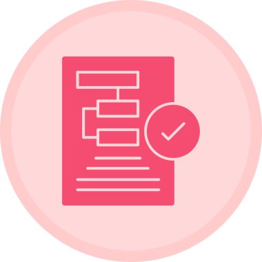 Belge. Web simgesi basit tasarım