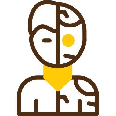 Adamım. Web simgesi basit illüstrasyon