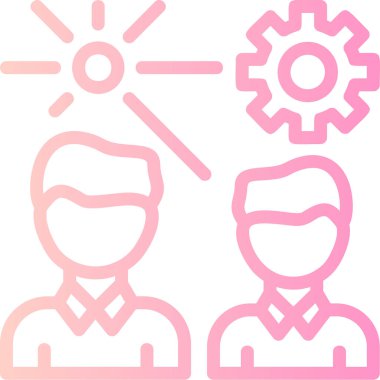 iş yönetimi simgesi vektör illüstrasyonu