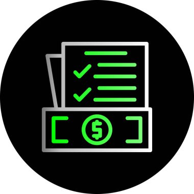 Simge, vektör illüstrasyonunu kontrol et