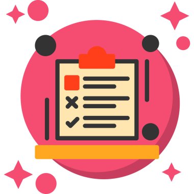 iş belge simge vektör çizim