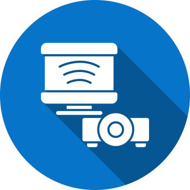 İnternet kamera simgesi, vektör illüstrasyonu