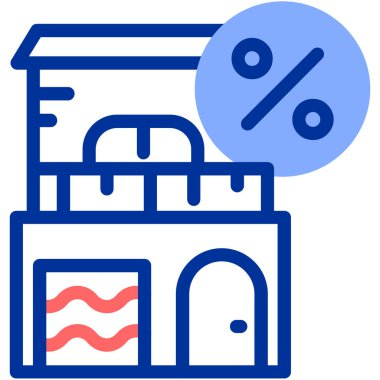 Alışverişte indirim satış simgesi - ekommerce kategorisi