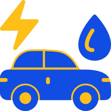 araba yakıtı simgesi, basit tasarım vektör çizimi