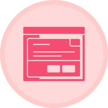 Web simgesi vektör illüstrasyonu