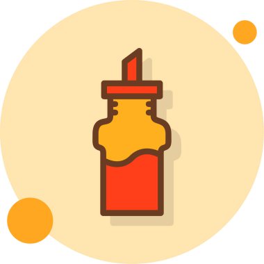 Şişe. Web simgesi basit illüstrasyon