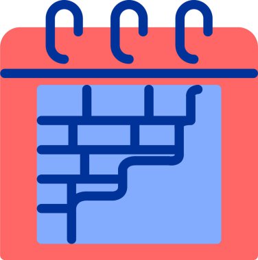 Takvim. Web simgesi basit illüstrasyon