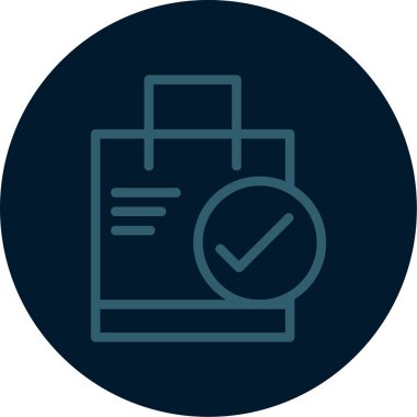 vektör onay işareti simgesi