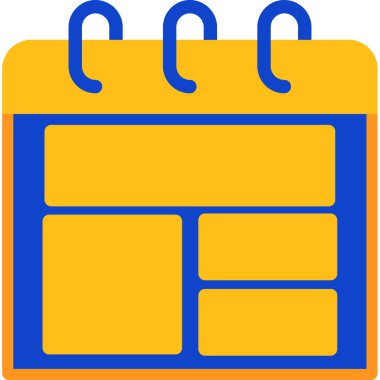 Takvim. Web simgesi basit illüstrasyon