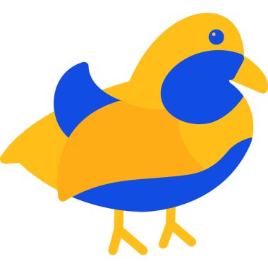 ördek simgesi vektör illüstrasyonu