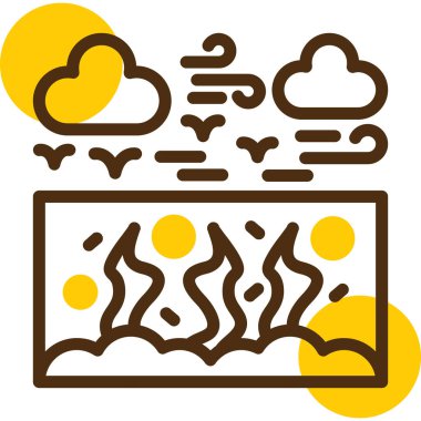 sıcak hava soğuk ikon