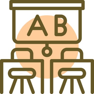 Mobilya modern simgesinin vektör illüstrasyonu