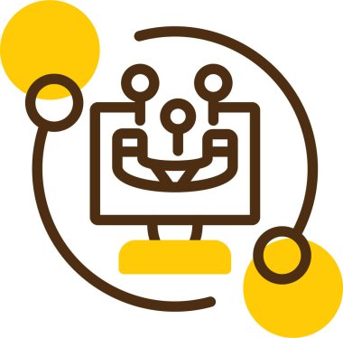 Yapay zeka robot simgesi