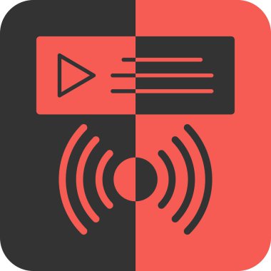 ses simgesi vektör illüstrasyonu