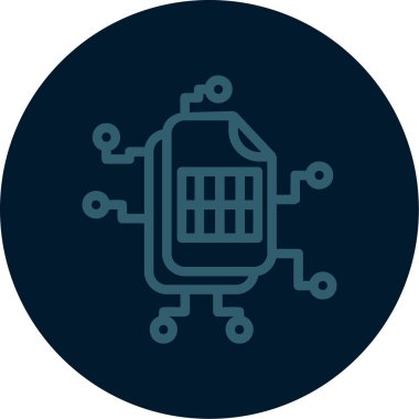 Robot simgesinin vektör illüstrasyonu