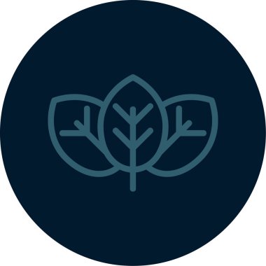 Yaprak simgesi soyut arkaplanda izole edildi