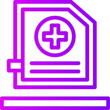 Tıbbi modern simgenin vektör illüstrasyonu