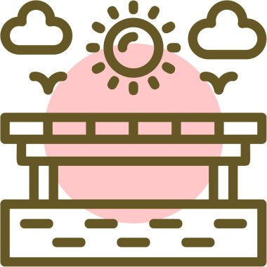 Sıcacık. Web simgesi basit illüstrasyon