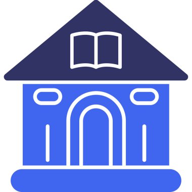 Bina. Web simgesi basit illüstrasyon